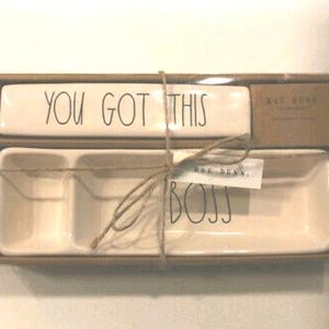 Rae Dunn Desk Set - Plaque and Tray NWT